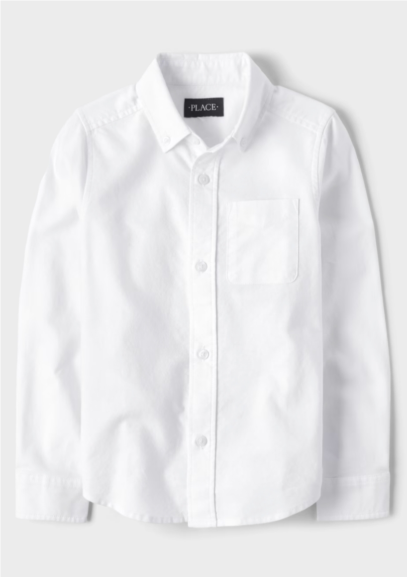 CAMISA NIÑO BLANCA CHILDREN PLACE
